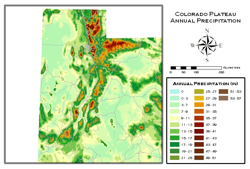 Interactive Precipitation Map Utah